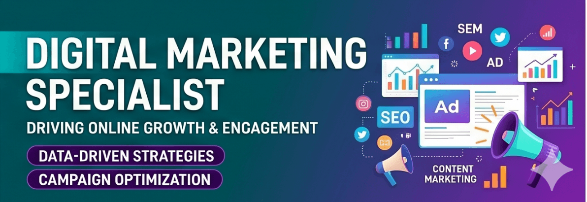 Digital Marketing Specialist jobs and intership opportunities in Bangalore India