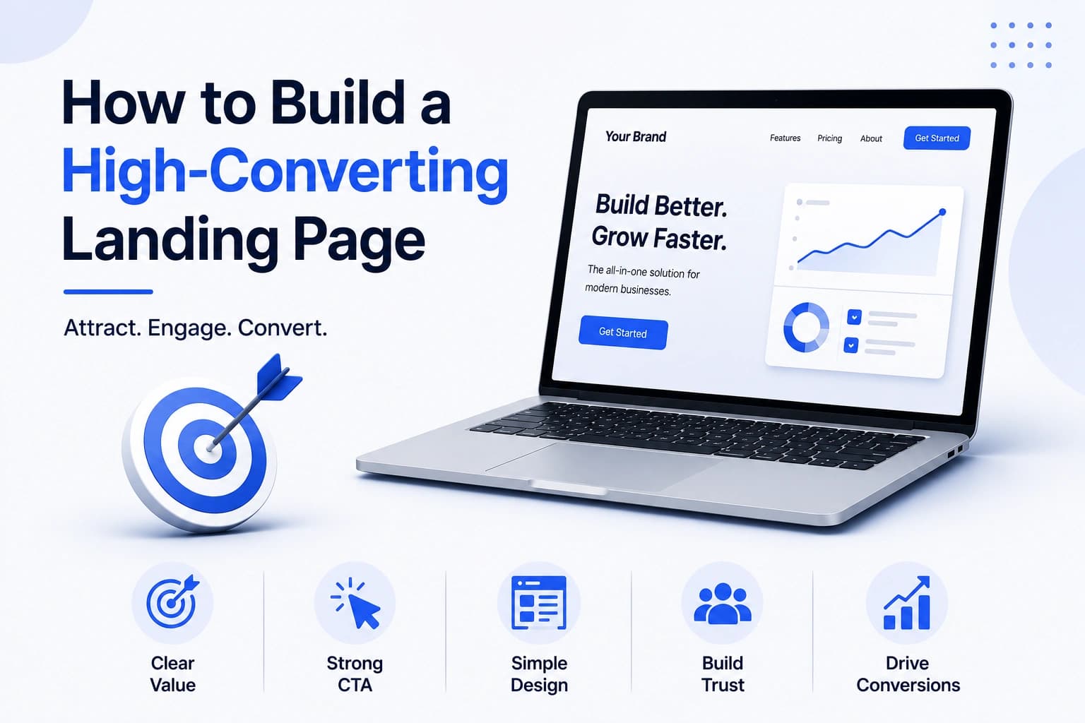 High-Converting Landing Page Graphic