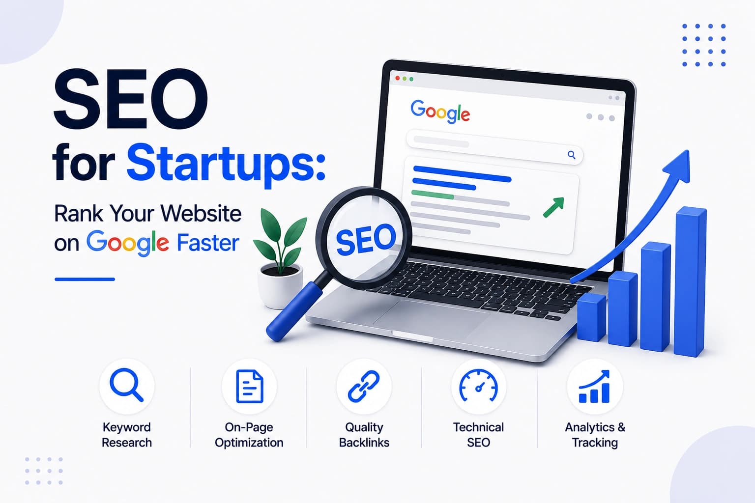 SEO for Startups Graphic